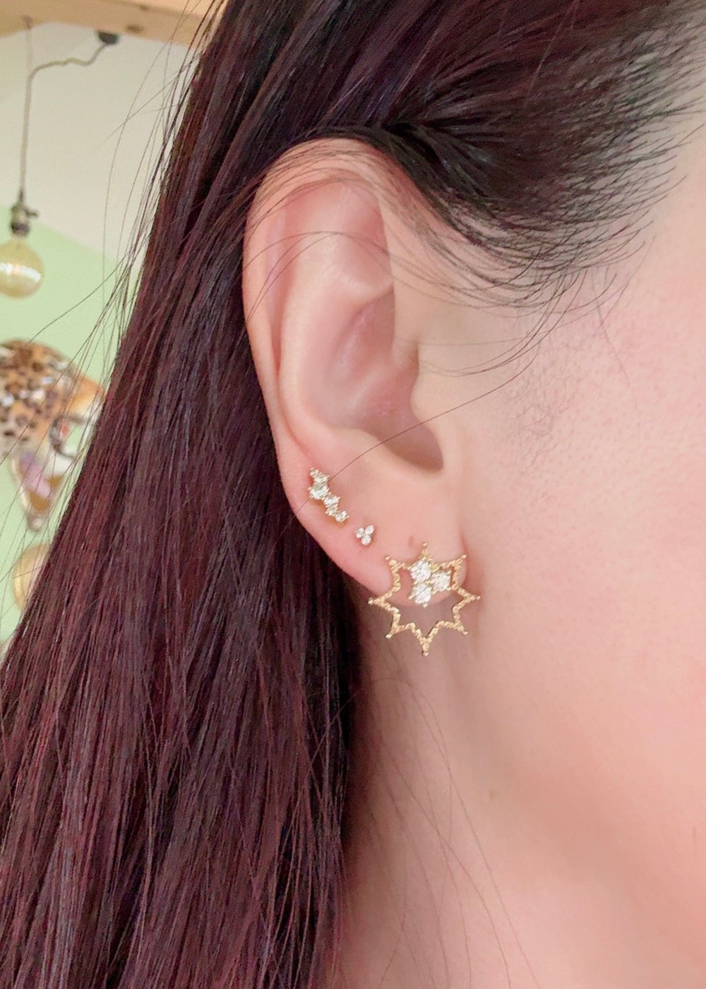 クアラントット k18 ダイヤモンドピアス Polvere di stelle Polvere di stelle – quarantotto