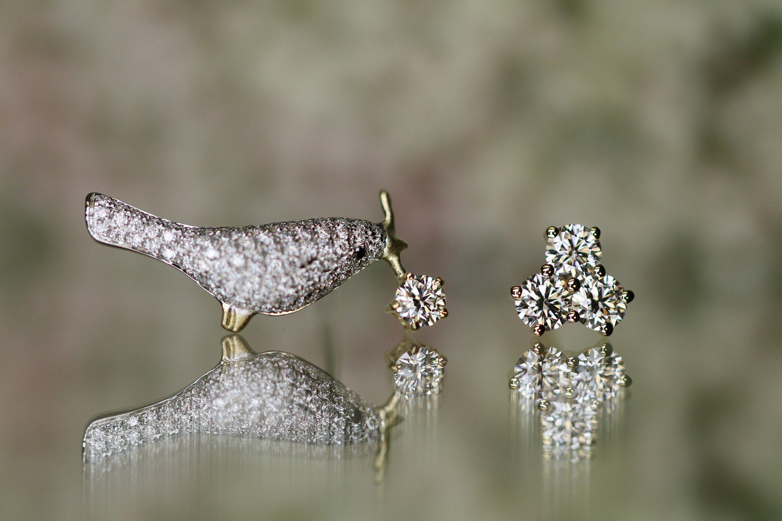 18K quarant’otto ノッテ ヌボローザ 両耳　保証書あり Notte nuvolosa – quarantotto