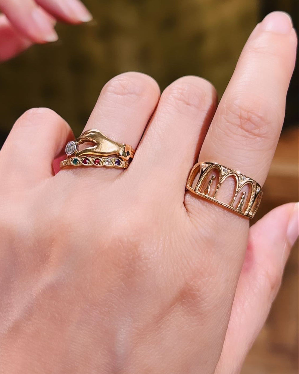 クアラントット　アモーレ　リング Pietre d'amore – quarantotto