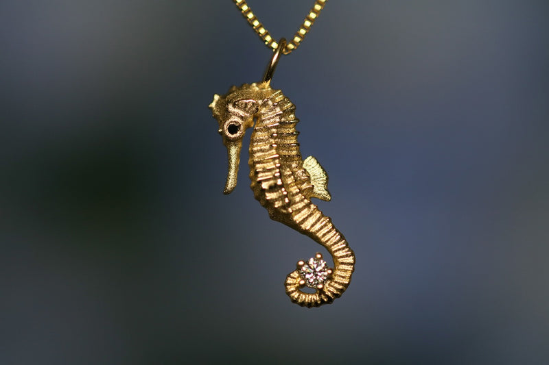 C'è Un Disegno Ad Acquerello Di Un Cavalluccio Marino Con Bolle Ai - Foto 2